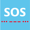 SOS durch Licht- oder Schallsignale