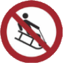 Rodeln verboten