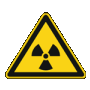 W003 Warnung vor radioaktiven Stoffen oder ionisierenden Strahlen
